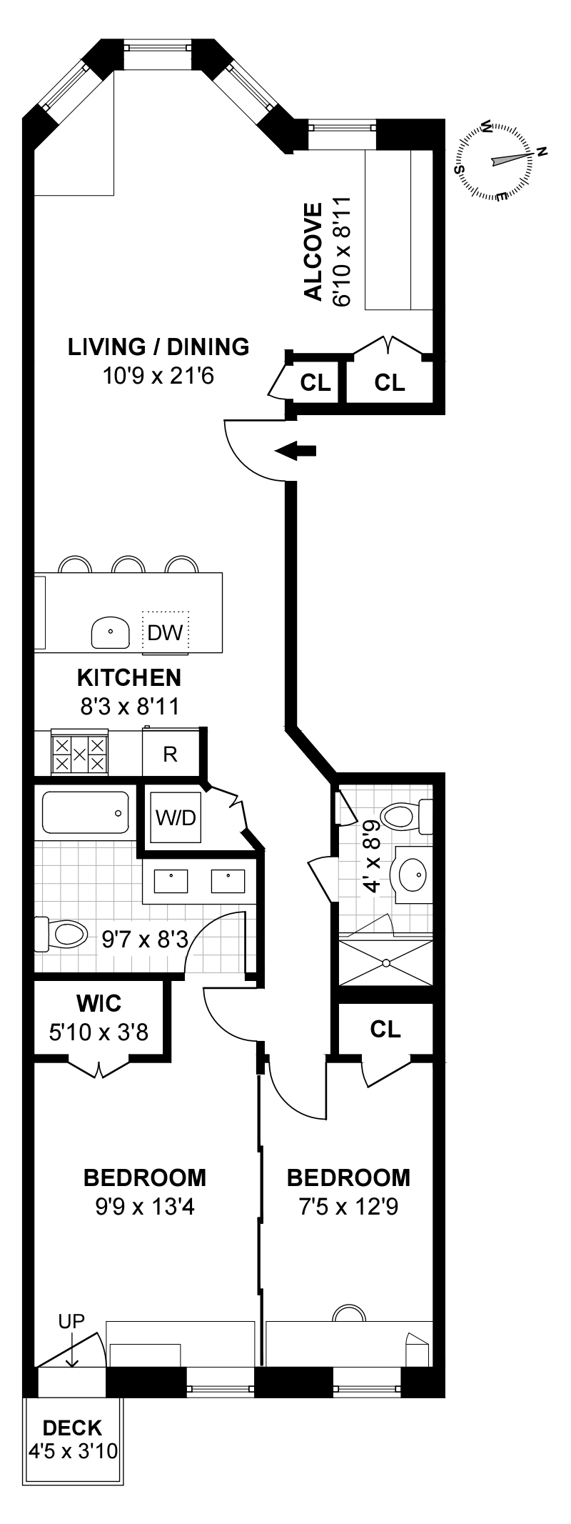 Floorplan for 1015 Eighth Avenue, 3RDFLOOR