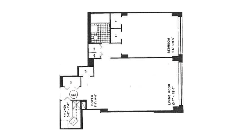 Floorplan for 65 West 55th Street, 8E