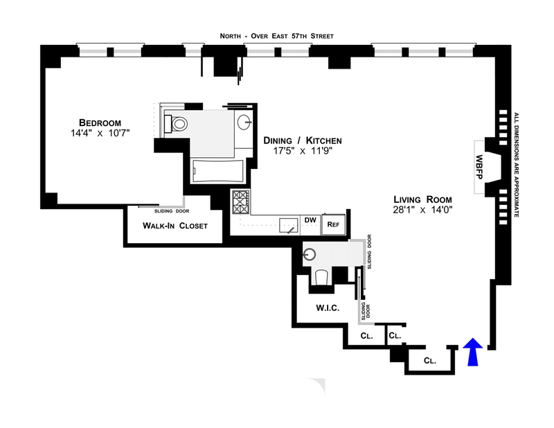 Floorplan for 410 East 57th Street
