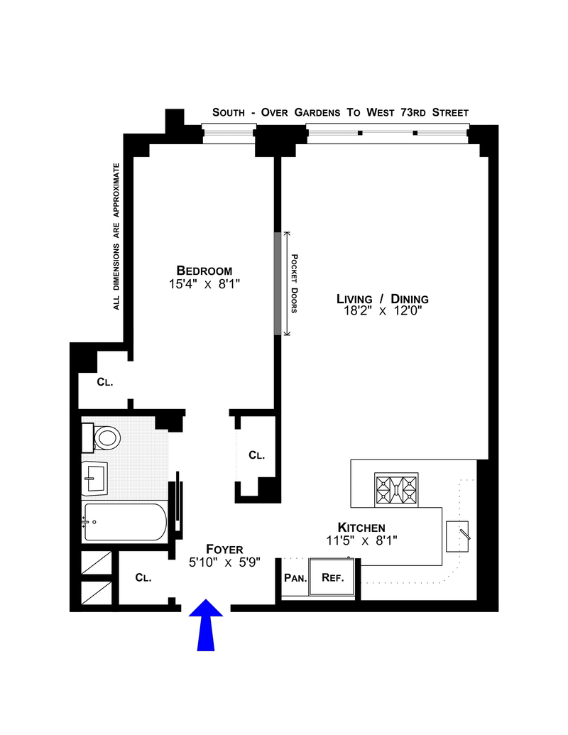 Floorplan for 11 Riverside Drive, 14SE