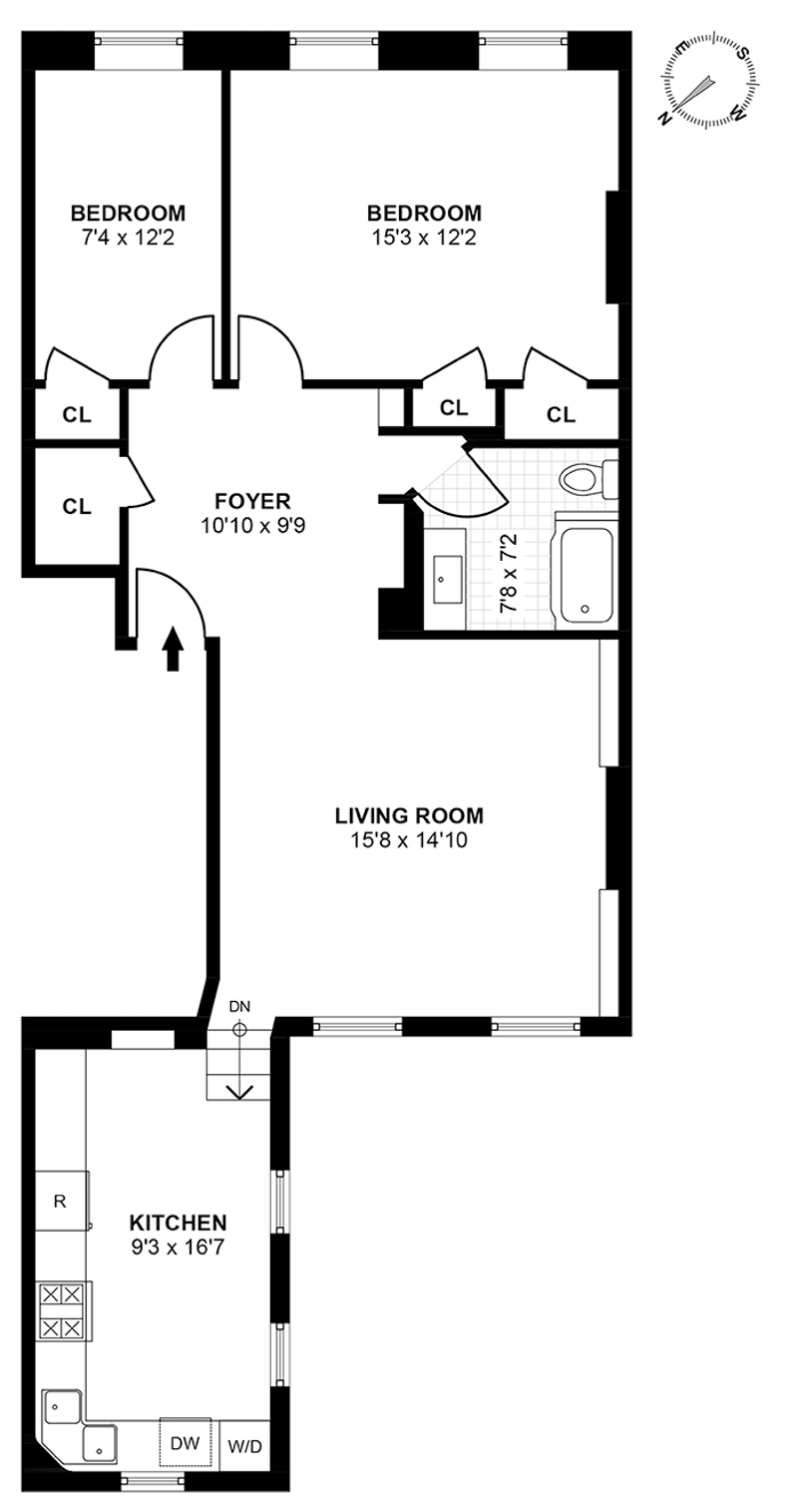 Floorplan for 106 Willow Street