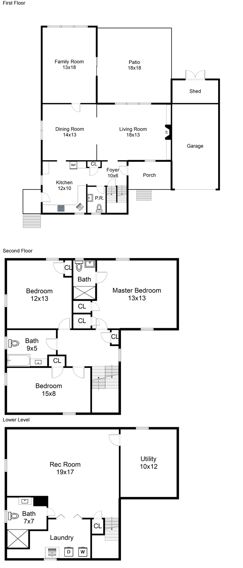 Floorplan for 132 Squire Hill Road