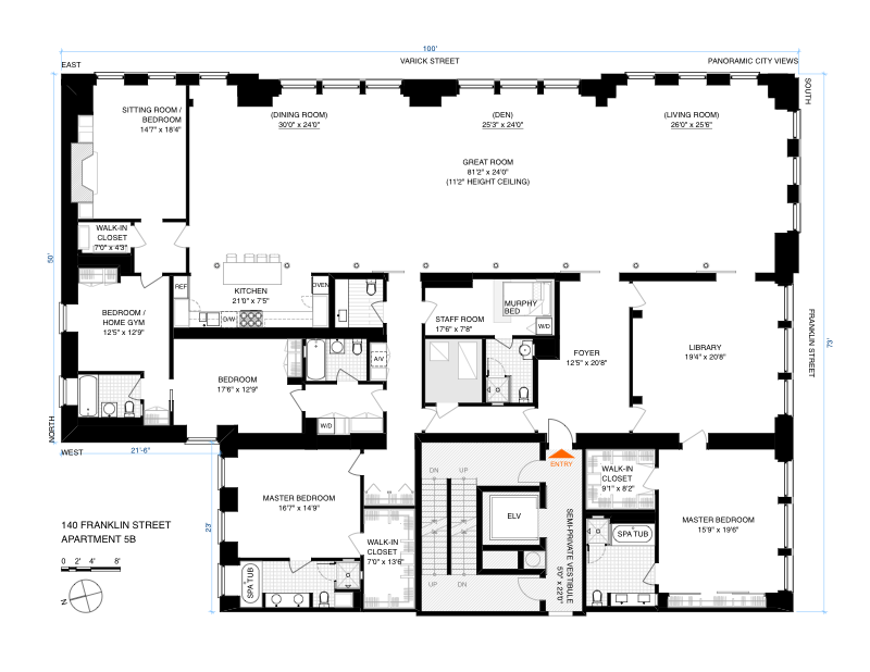 Floorplan for Tribeca Grandeur