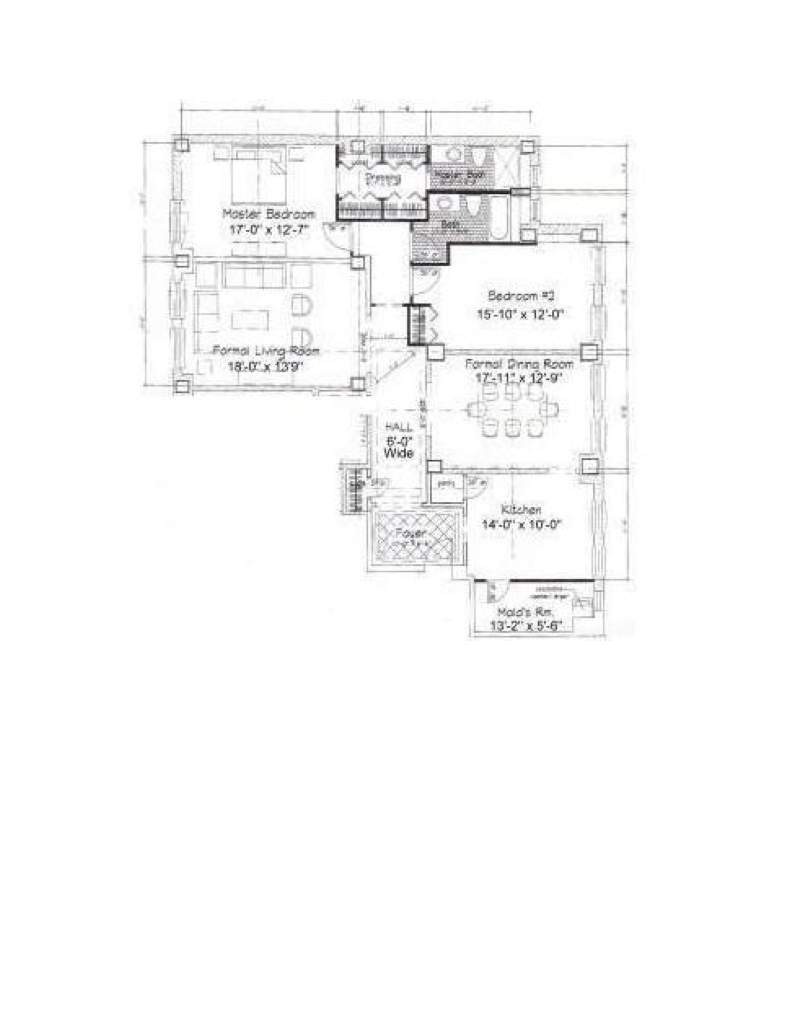 Floorplan for 215 West 90th Street, 14A