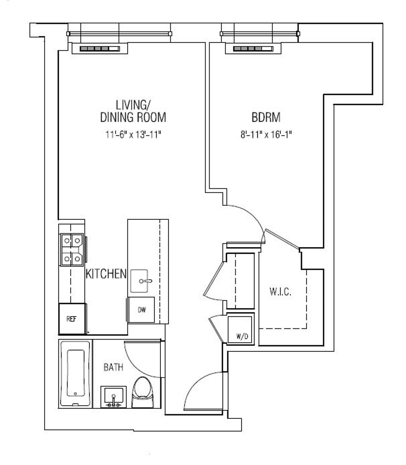 Floorplan for 80 Metropolitan Avenue, 1V