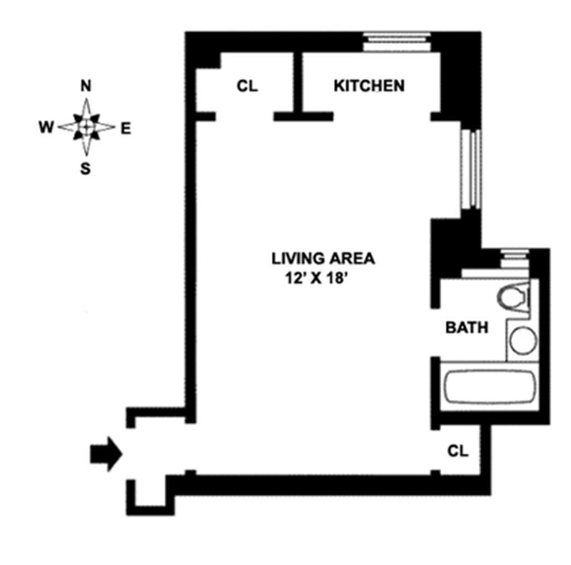 Floorplan for 230 West End Avenue, 15A