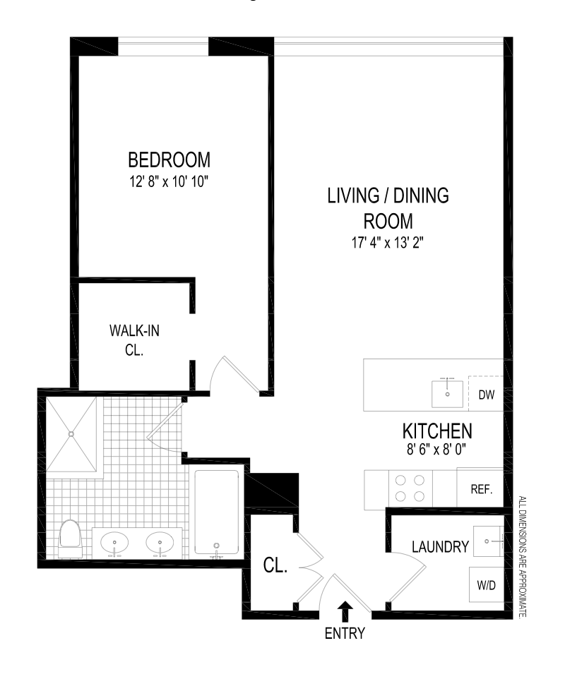 Floorplan for 70 Washington Street, 7E
