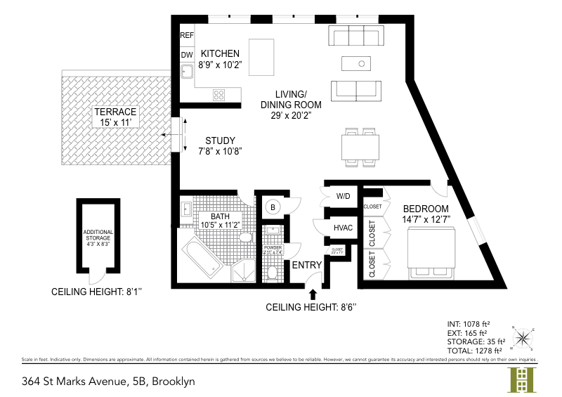 Floorplan for 364 St  Marks Avenue
