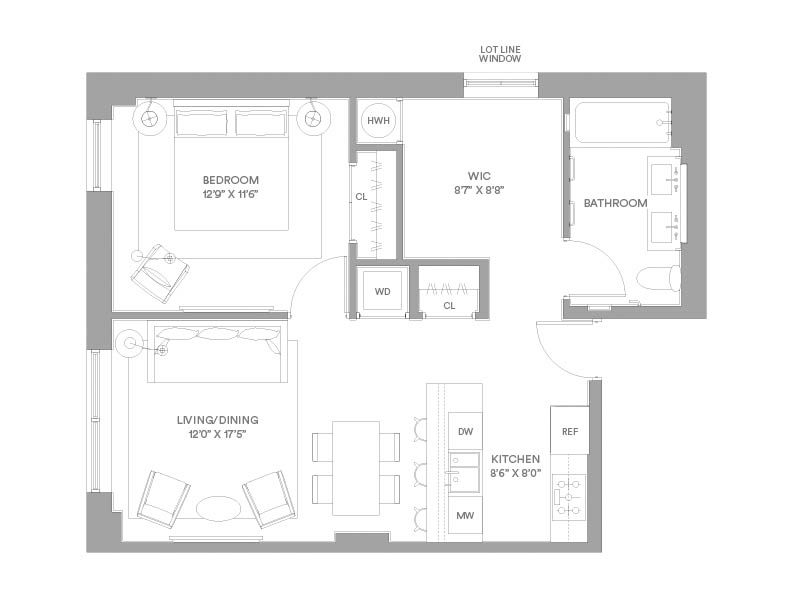Floorplan for 2218 Jackson Avenue, 201