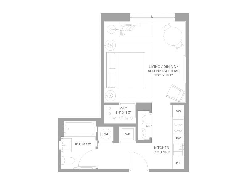 Floorplan for 2218 Jackson Avenue, 204