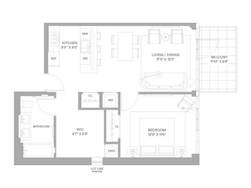 Floorplan for 2218 Jackson Avenue, 319