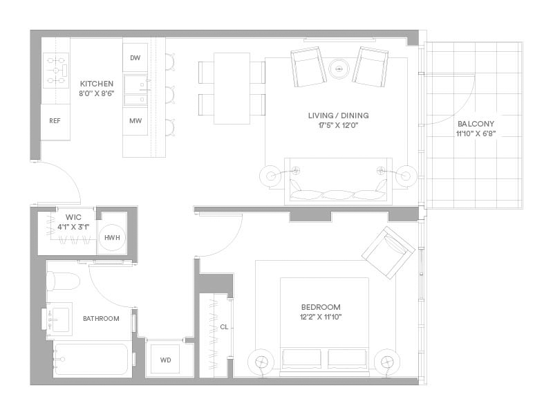 Floorplan for 2218 Jackson Avenue, 411