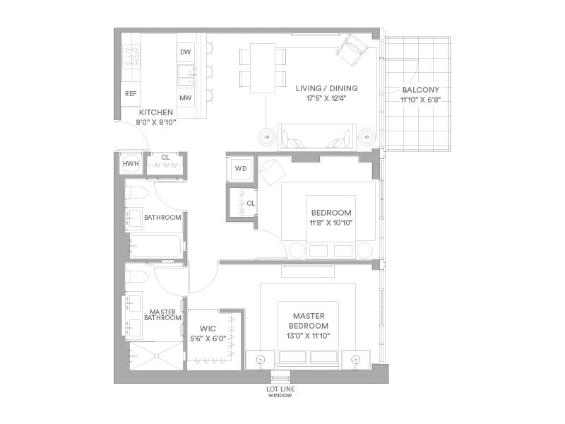 Floorplan for 2218 Jackson Avenue, 512