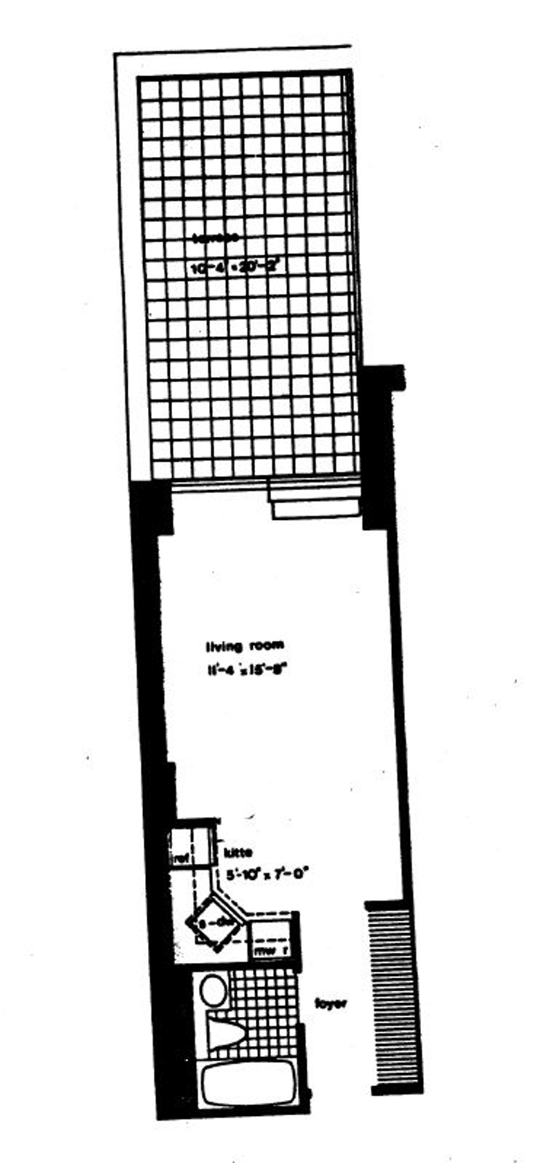 Floorplan for 130 West 79th Street, 2B