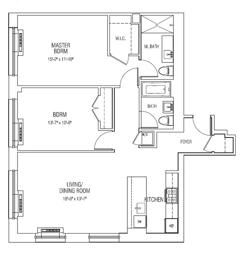 Floorplan for 80 Metropolitan Avenue, 4A