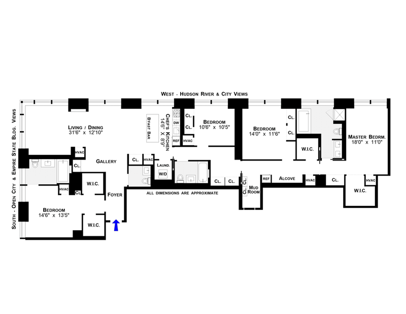 Floorplan for 400 Fifth Avenue, 39FGH