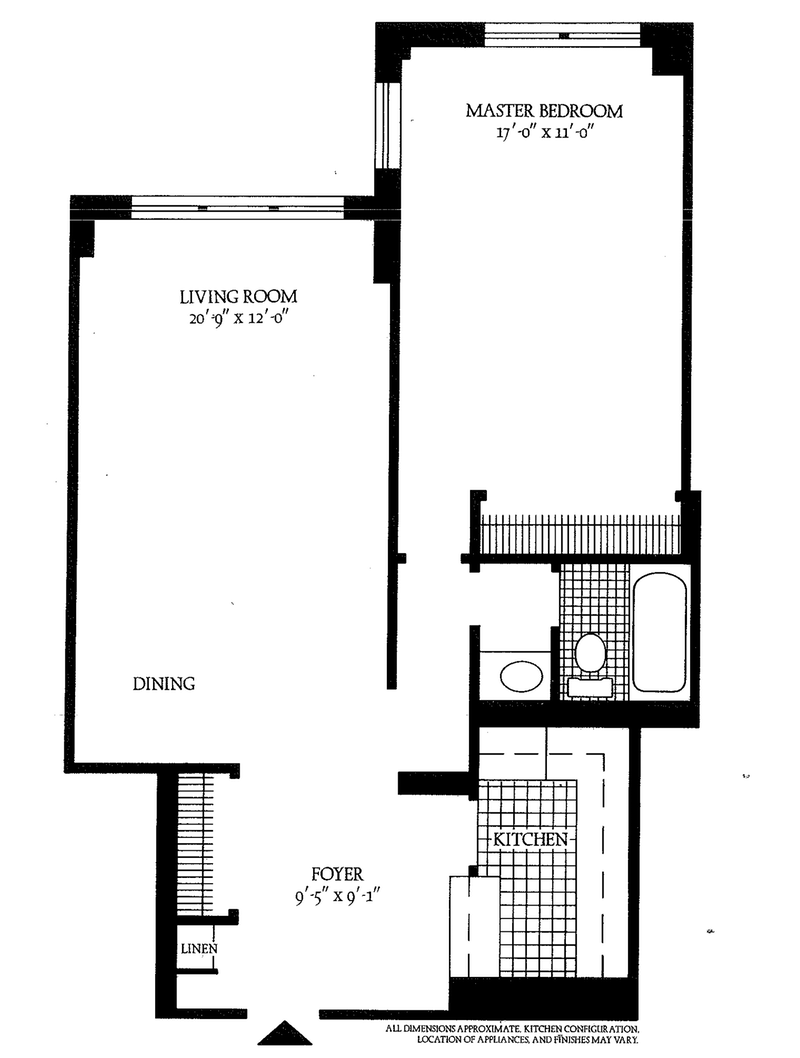 Floorplan for 300 East 40th Street, 17P