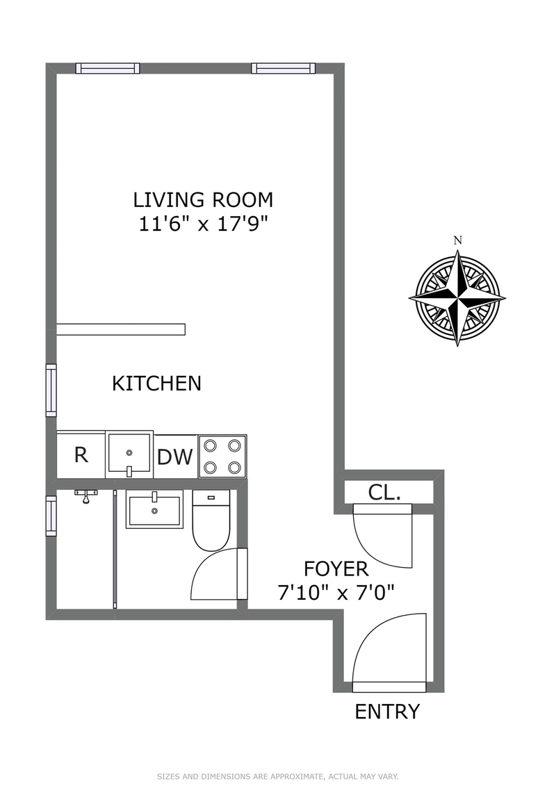Floorplan for 48 West 138th Street, 5A