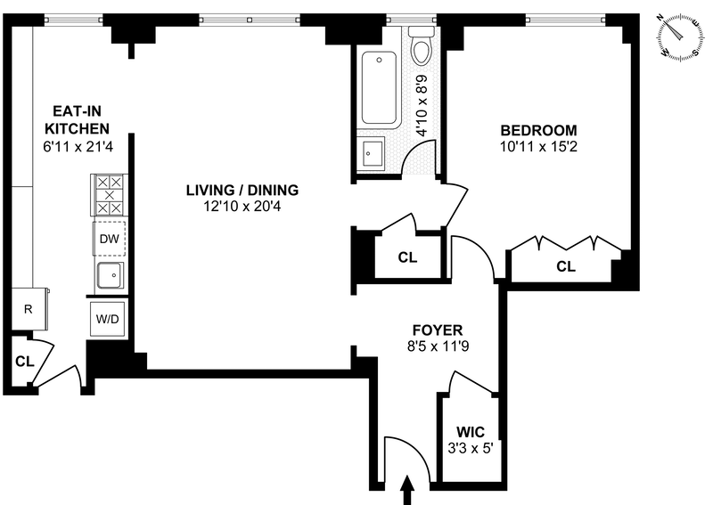 Floorplan for 260 West End Avenue, 2C
