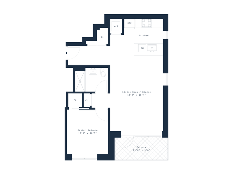 Floorplan for 17 Convent Avenue, 2A