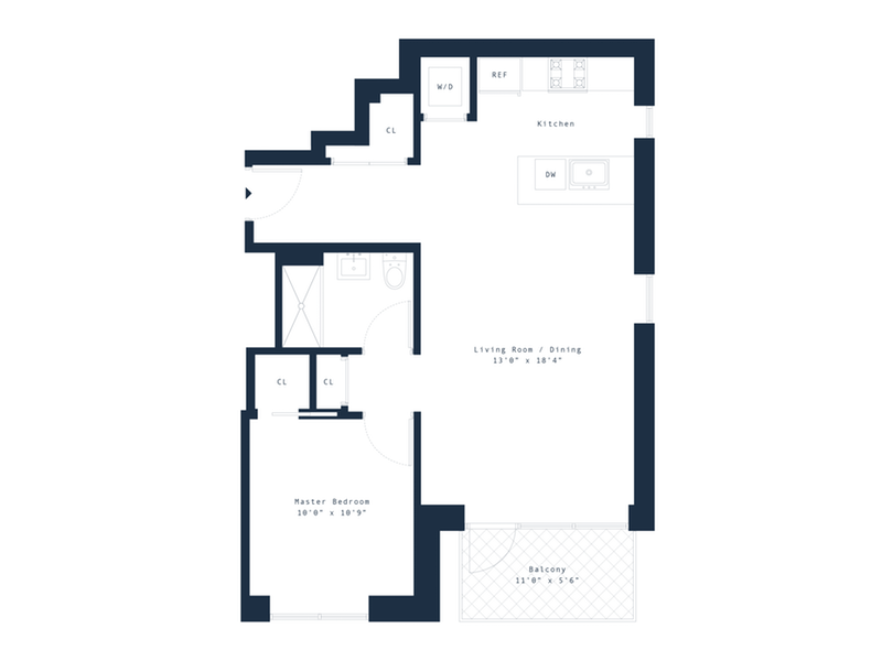 Floorplan for 17 Convent Avenue, 5A
