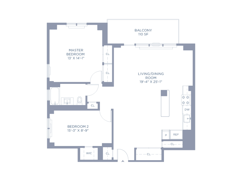 Floorplan for 5700 Arlington Avenue, 11G