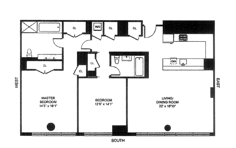 Floorplan for 151 East 85th Street, 8G