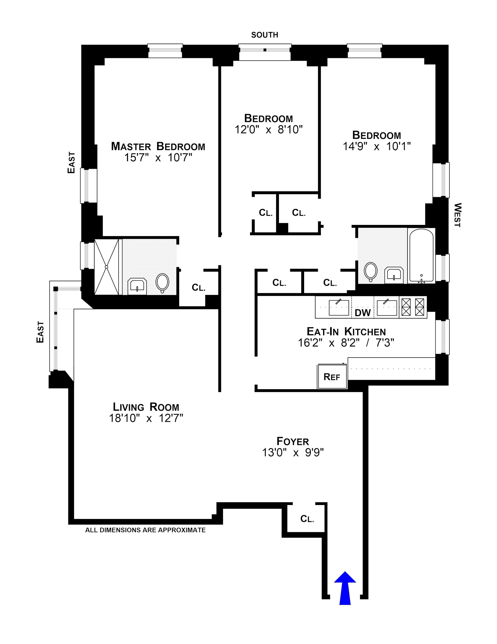 Floorplan for 550 Grand Street