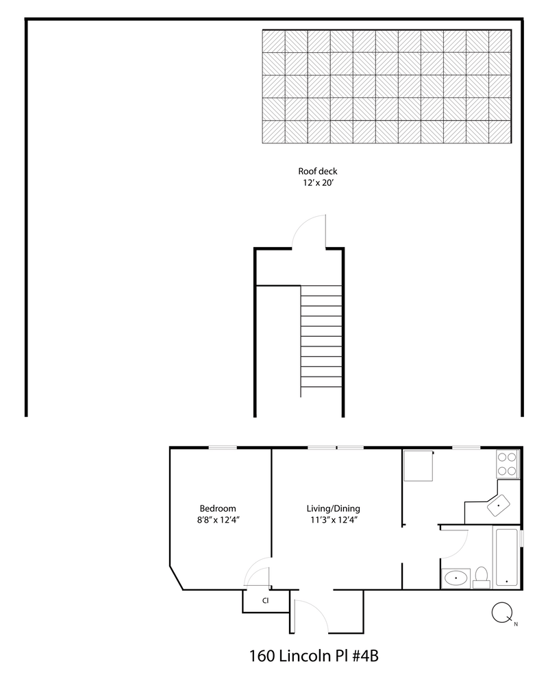 Floorplan for 160 Lincoln Pl, 4B