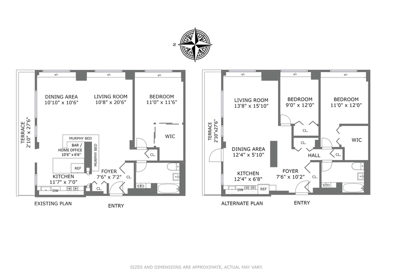 Floorplan for 330 Third Avenue, 14C