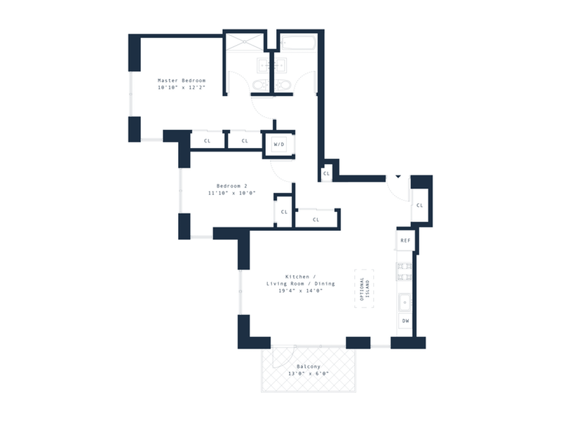 Floorplan for 17 Convent Avenue, 5B