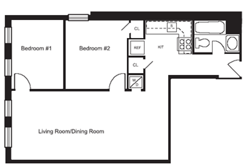 Floorplan for 35 Essex Street, 3A