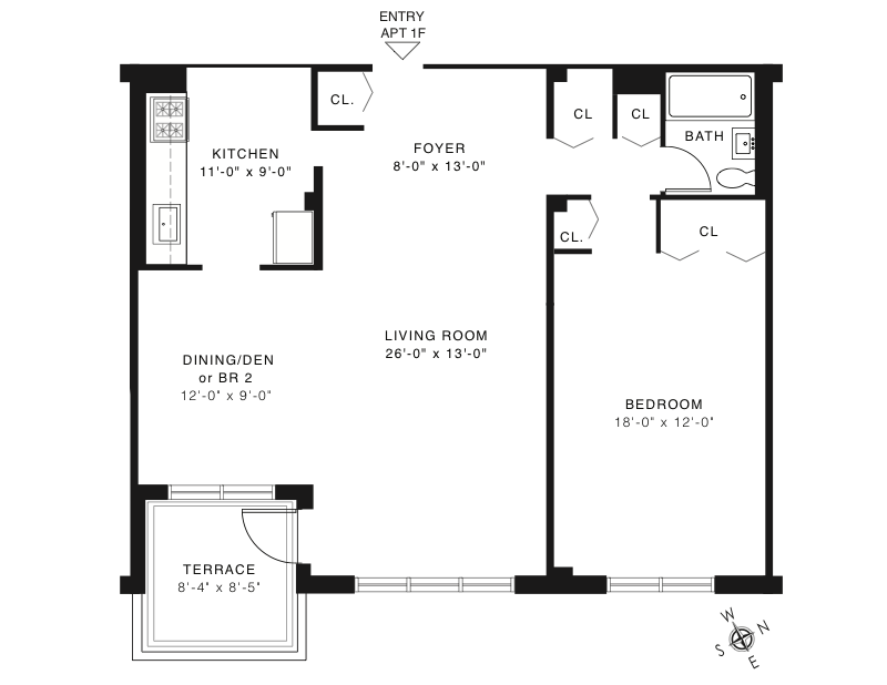 Floorplan for 3935 Blackstone Avenue, 1F