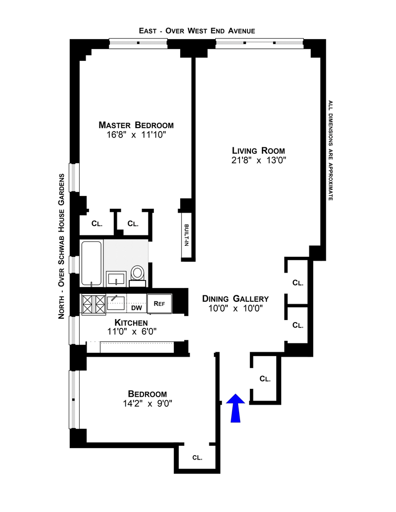 Floorplan for 11 Riverside Drive, 2ME
