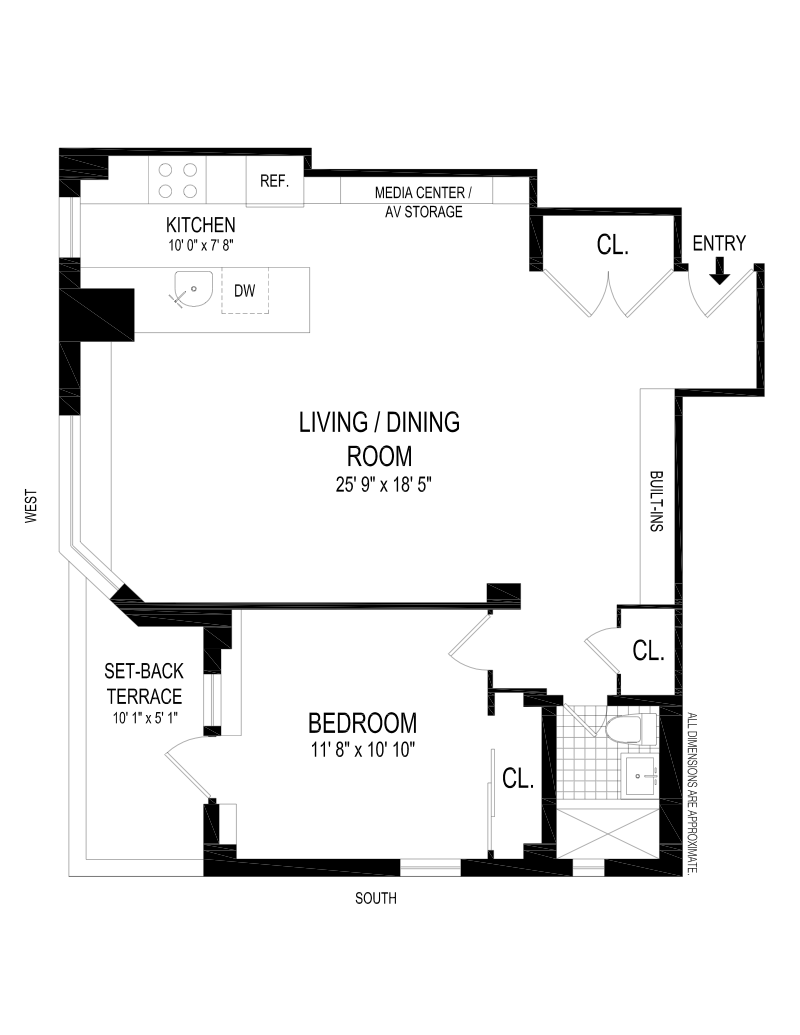 Floorplan for 144 East 84th Street, 11B
