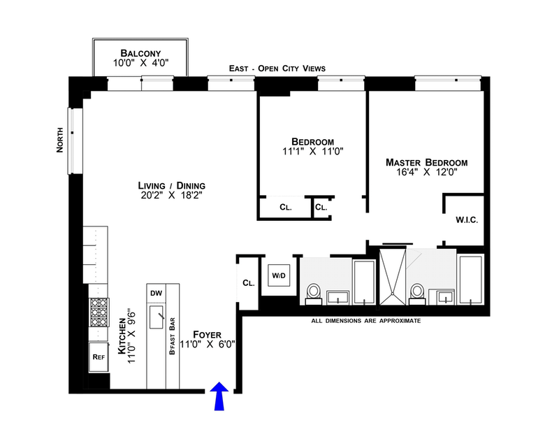Floorplan for 2280 Frederick Douglass, 9F