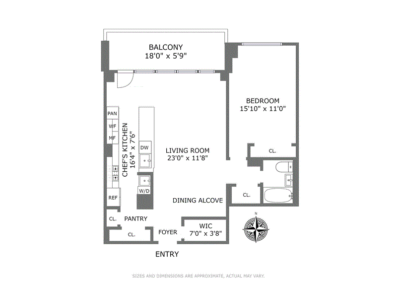 Floorplan for 444 East 84th Street, 8E