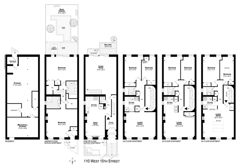 Floorplan for 110 West 15th Street