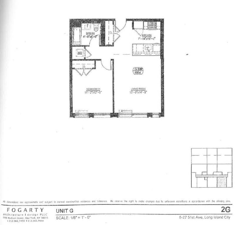 Floorplan for 5 -27 51st Ave, 2G