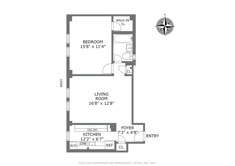 Floorplan for 675 West End Avenue, 7D