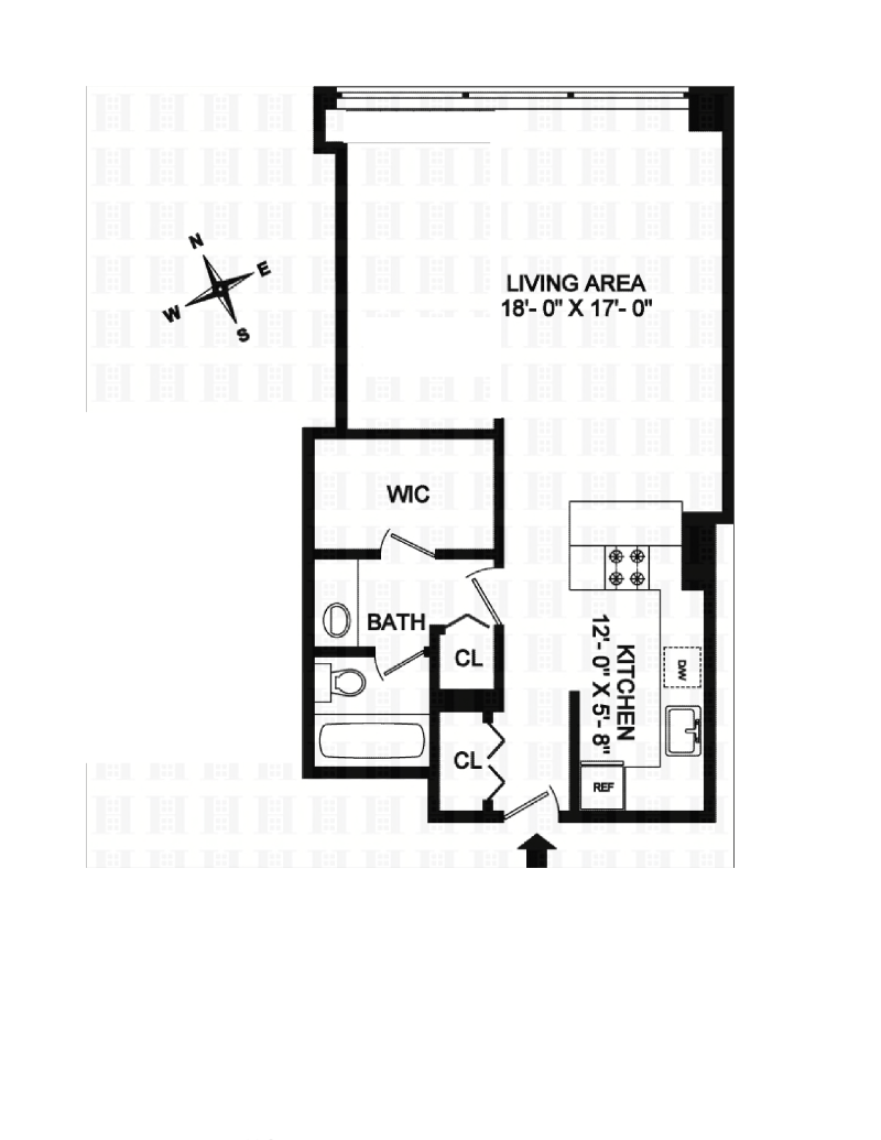 Floorplan for Downtown Loft Studio