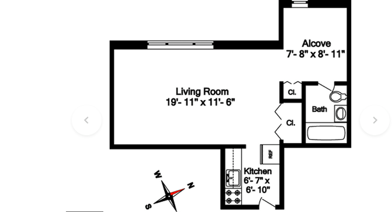 Floorplan for 45 Overlook Terrace, 5J