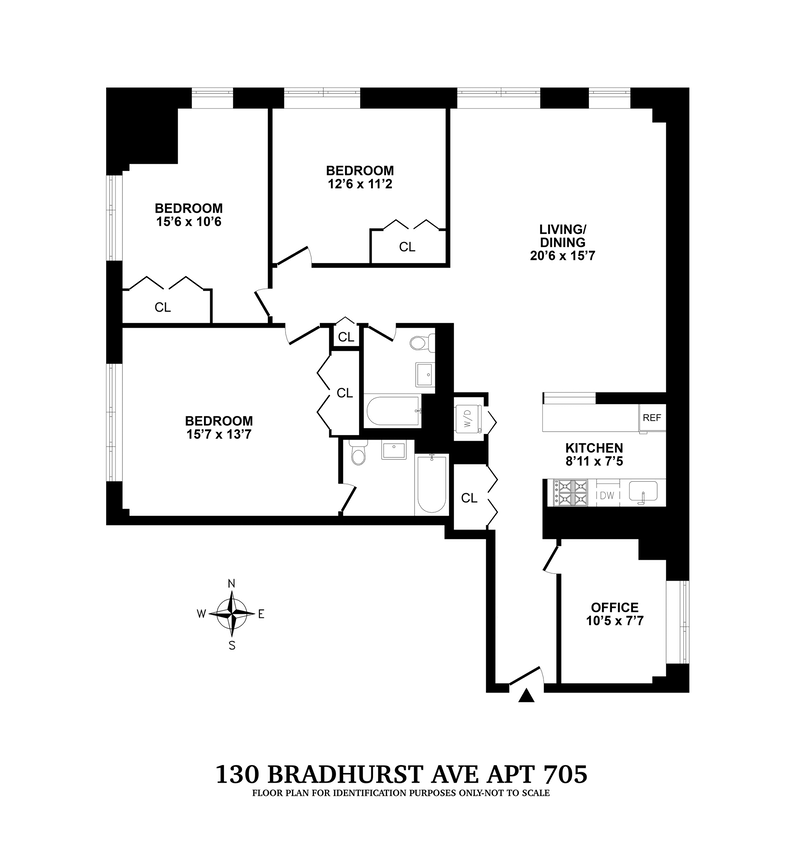 Floorplan for 130 Bradhurst Avenue, 705