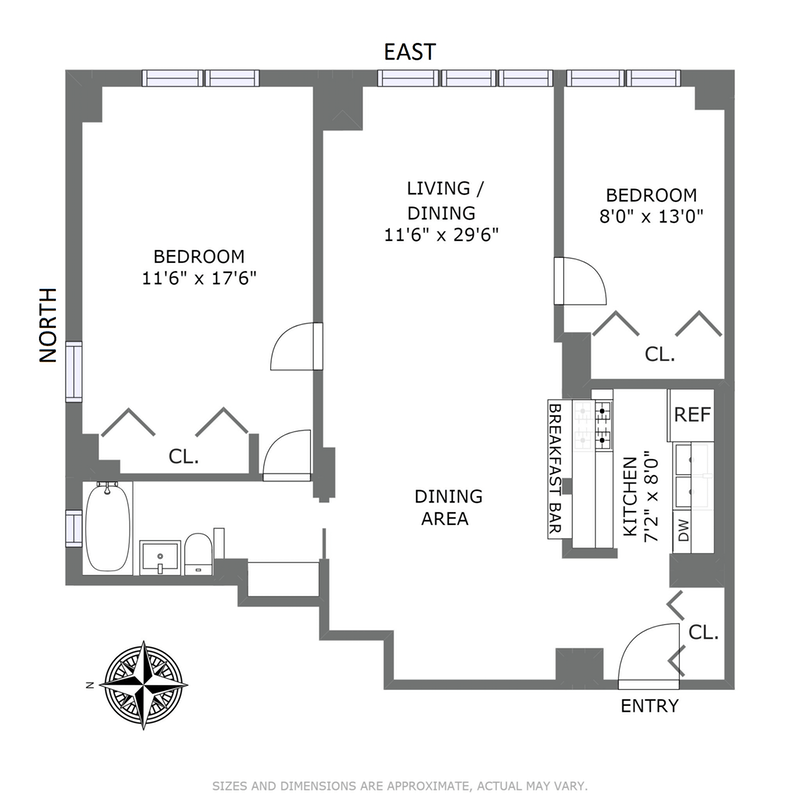 Floorplan for 245 East 25th Street, 11B