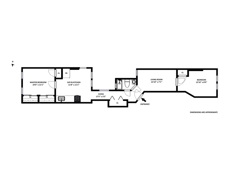 Floorplan for 31-58 42nd Street, 1R