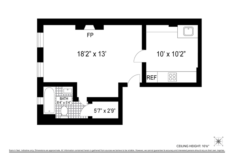 Floorplan for 238 West 136th Street, 2