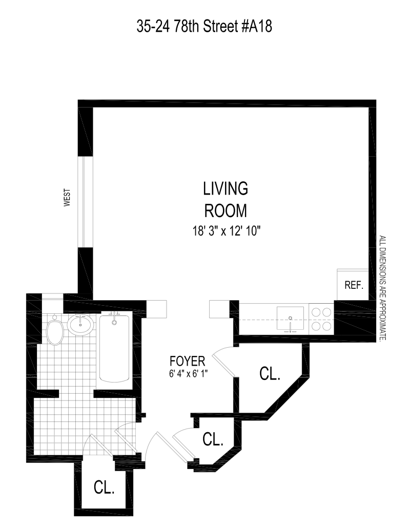 Floorplan for 35 -24 78th Street