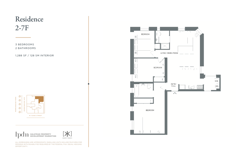 Floorplan for 92 Morningside Avenue, 7F