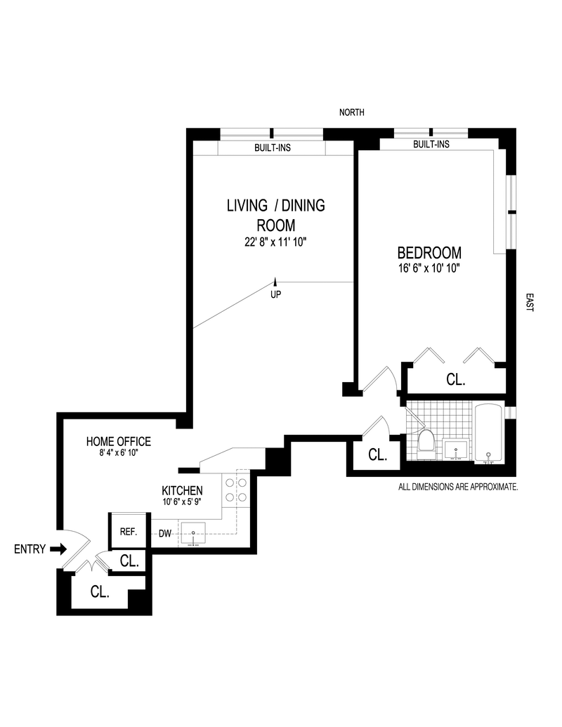 Floorplan for 160 East 27th Street, 10B