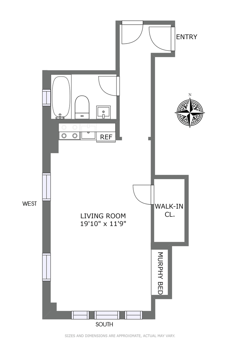 Floorplan for 400 East 59th Street, 13H